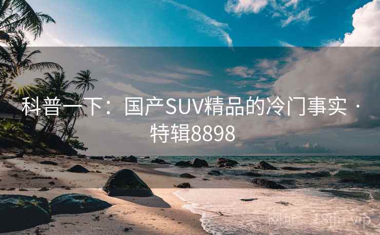 科普一下:国产SUV精品的冷门事实 · 特辑8898