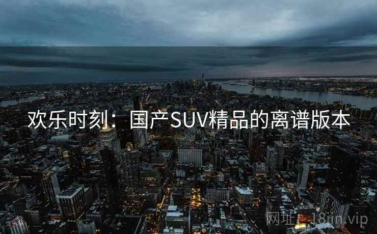 欢乐时刻:国产SUV精品的离谱版本